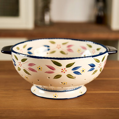 Temp Tationstemp Tations Old World Porcelain 2 Quart Colander Temp Tations Color Old World Green Dailymail