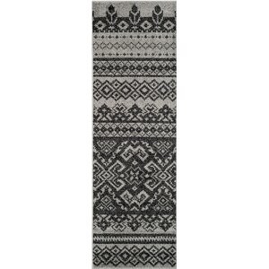 Norwell Geometric Gray/Black Area Rug