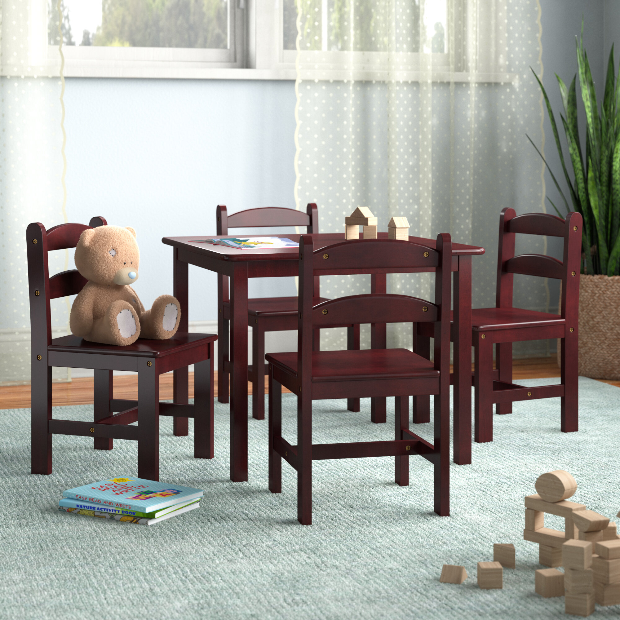 Wooden Table Chair Toy  - We Made Them Out Of Tree Branches From The.