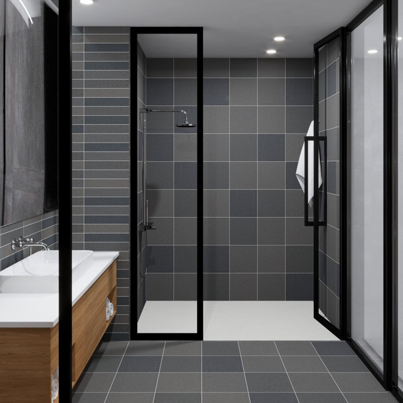 Exquisite 12x12 Chantilly Eq11 Brick Joint Wall Tile Patterned Bathroom Tiles Bathtub Walls Shower Tile
