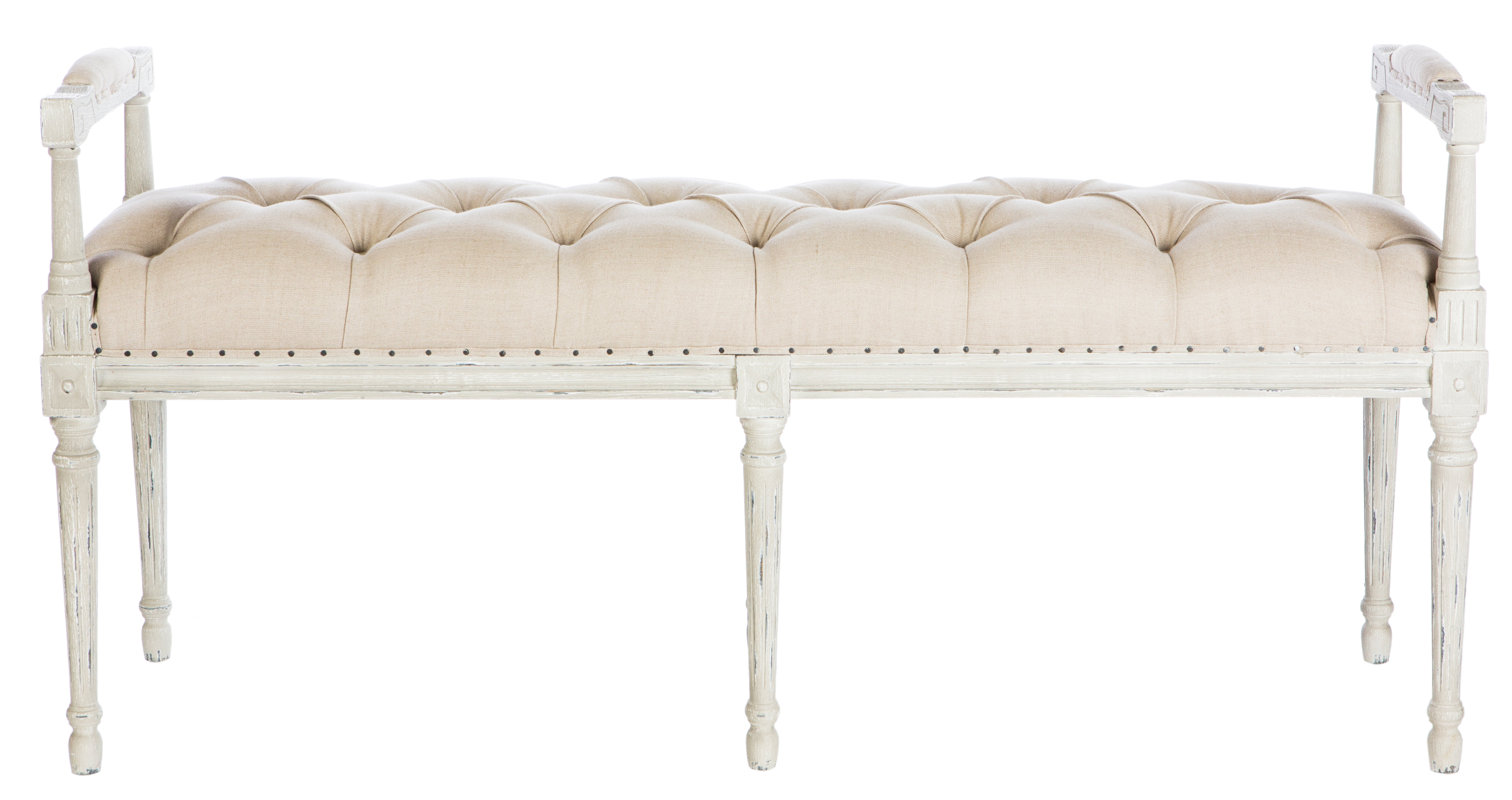 Andrew Wood Bench #aidangray #tufted #french #bench