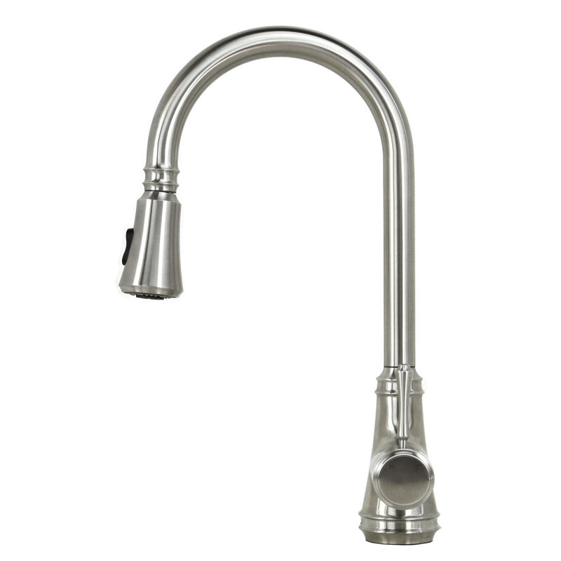 Emodern Decor Ariel Roman Pull Out Single Handle Kitchen Faucet
