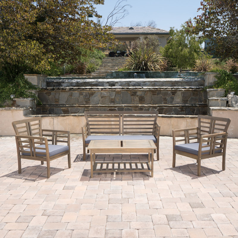Beachcrest Home Maryanne 4 Piece Sofa Seating Group With Cushions