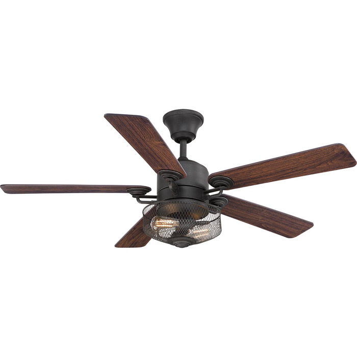 54 Clauson 5 Blade Ceiling Fan With Remote Light Kit Included
