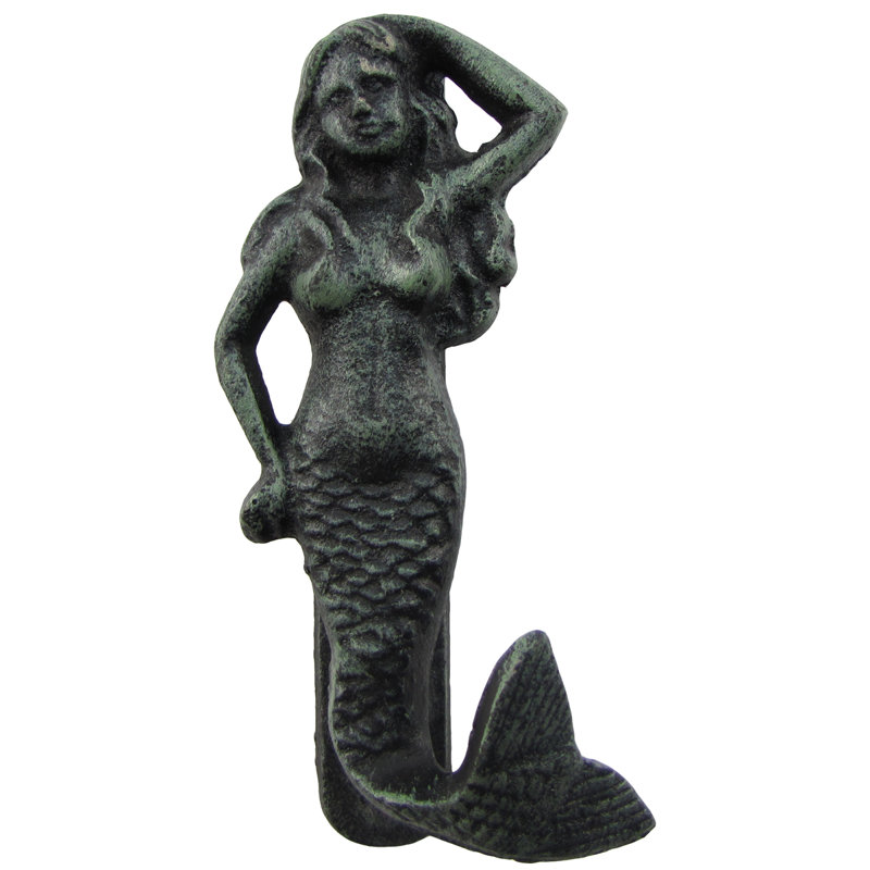 Treasure Gurus Cast Iron Moby Dick Mermaid Dolphin Door Knocker