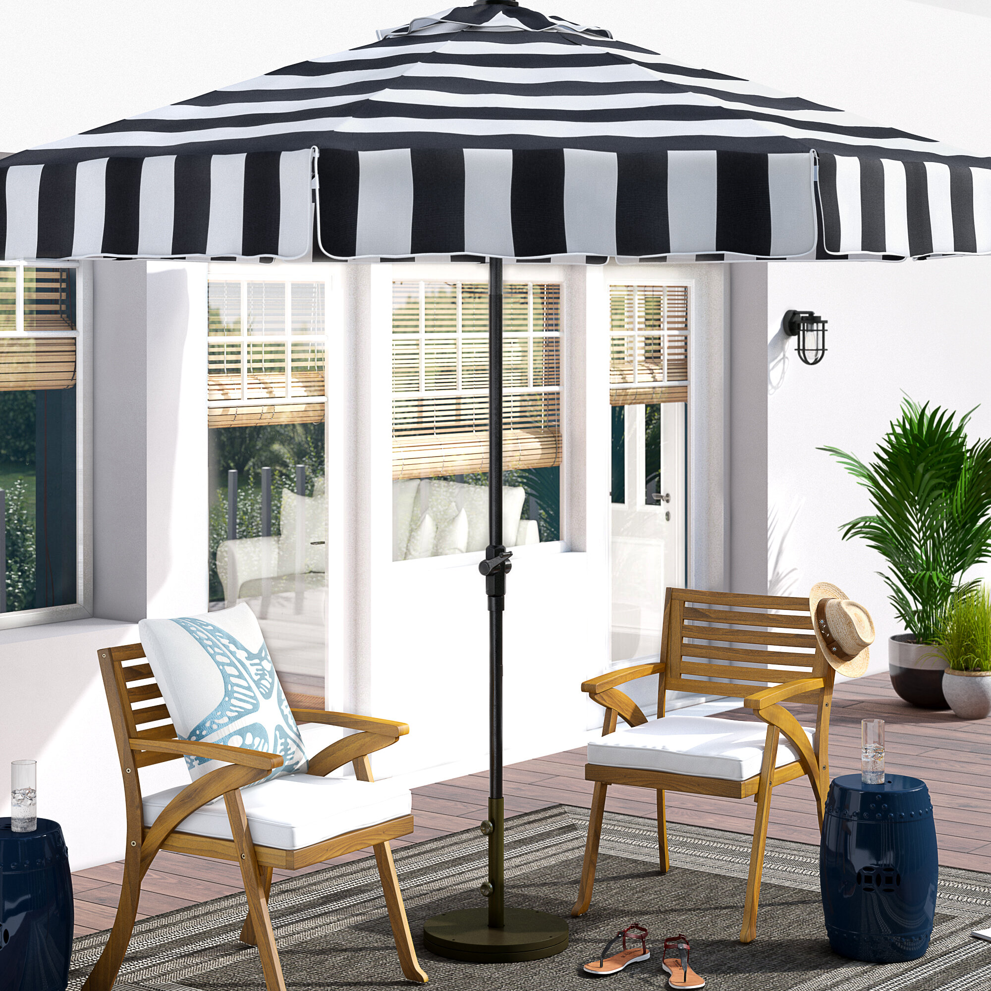 9 5 Foot 10 Foot Patio Umbrellas You Ll Love In 2020 Wayfair