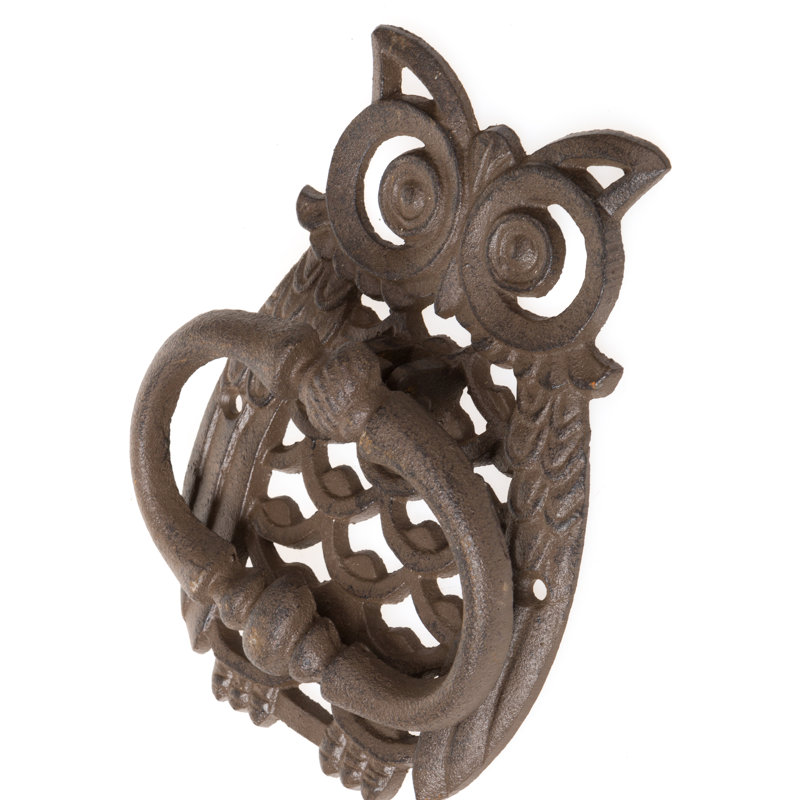 Bayaccents Owl Cast Iron Door Knocker Wayfair