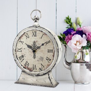 Book mantel clock without ticking Clock with HD plastic lens as decoration for the bedroom in the living room Mantel Clocks,Gold battery operated Sooiy 8-inch table clock  silently 