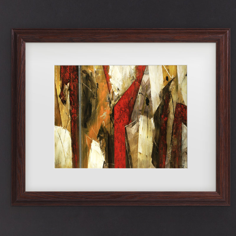 Orren Ellis Abstract Ix Framed Acrylic Painting Print On Canvas