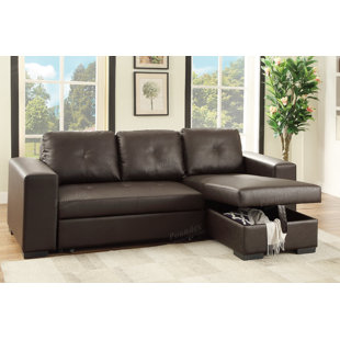 Go to store & view more images Bobkona Nathan Sleeper Sectional by Poundex