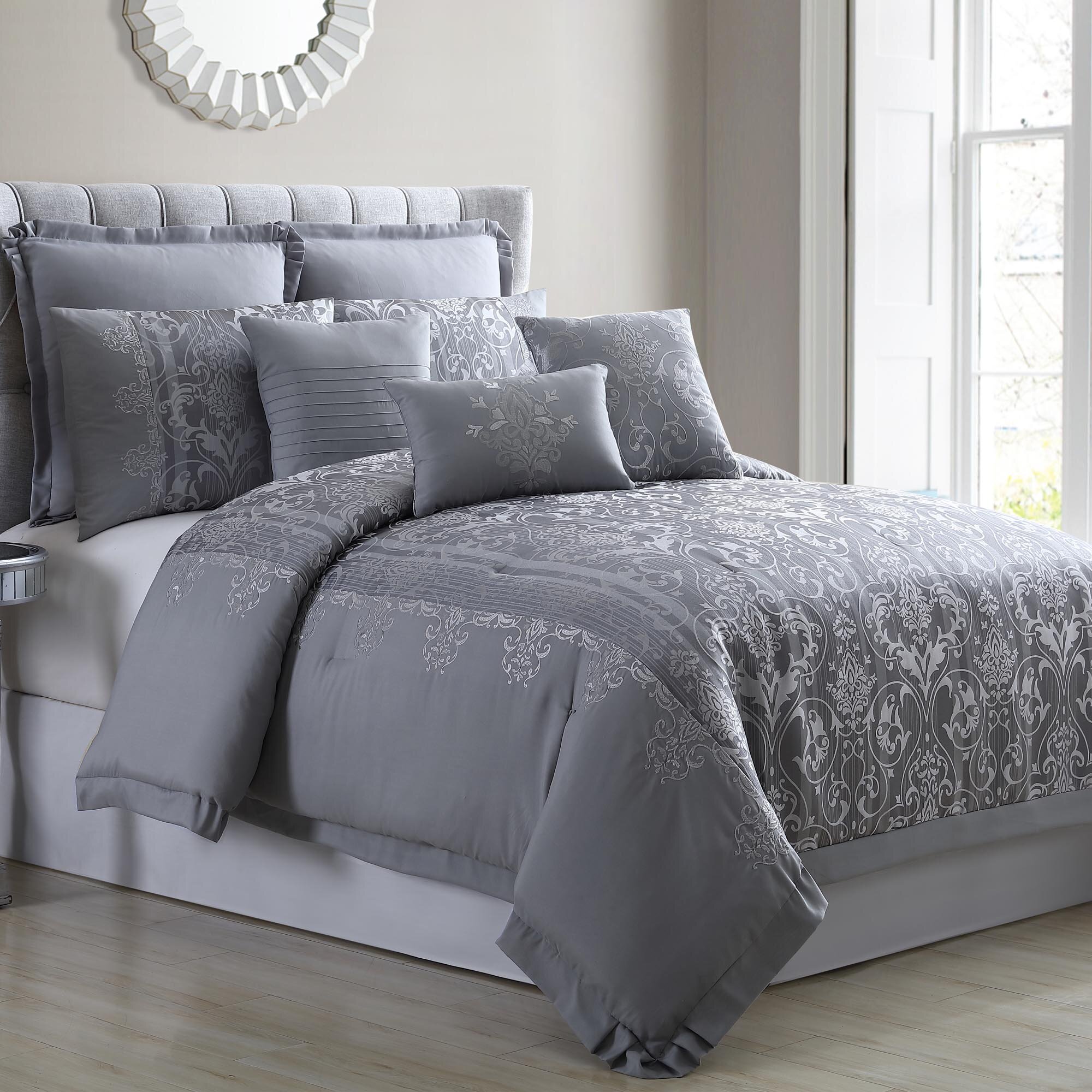 House Of Hampton Sosebee Jacquard Comforter Set Reviews Wayfair