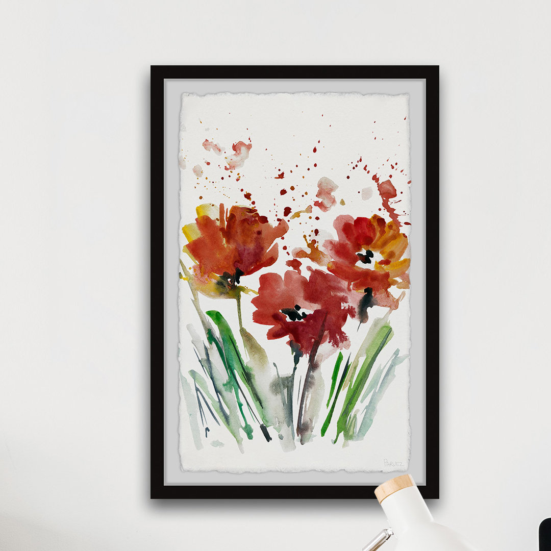 Winston Porter Flowers Smudge by Parvez Taj - Picture Frame Painting ...