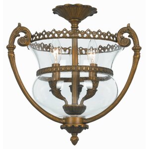 Camden Hill 3-Light Semi Flush Mount