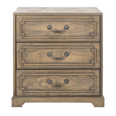 Kanagy 3 Drawer Nightstand Darby Home Co Color Weathered Oak