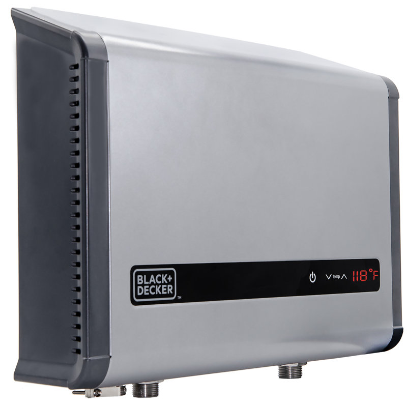 Black Decker Self Modulating 24 Kw 240 Volts 4 68 Gpm Electric Tankless Water Heater Wayfair