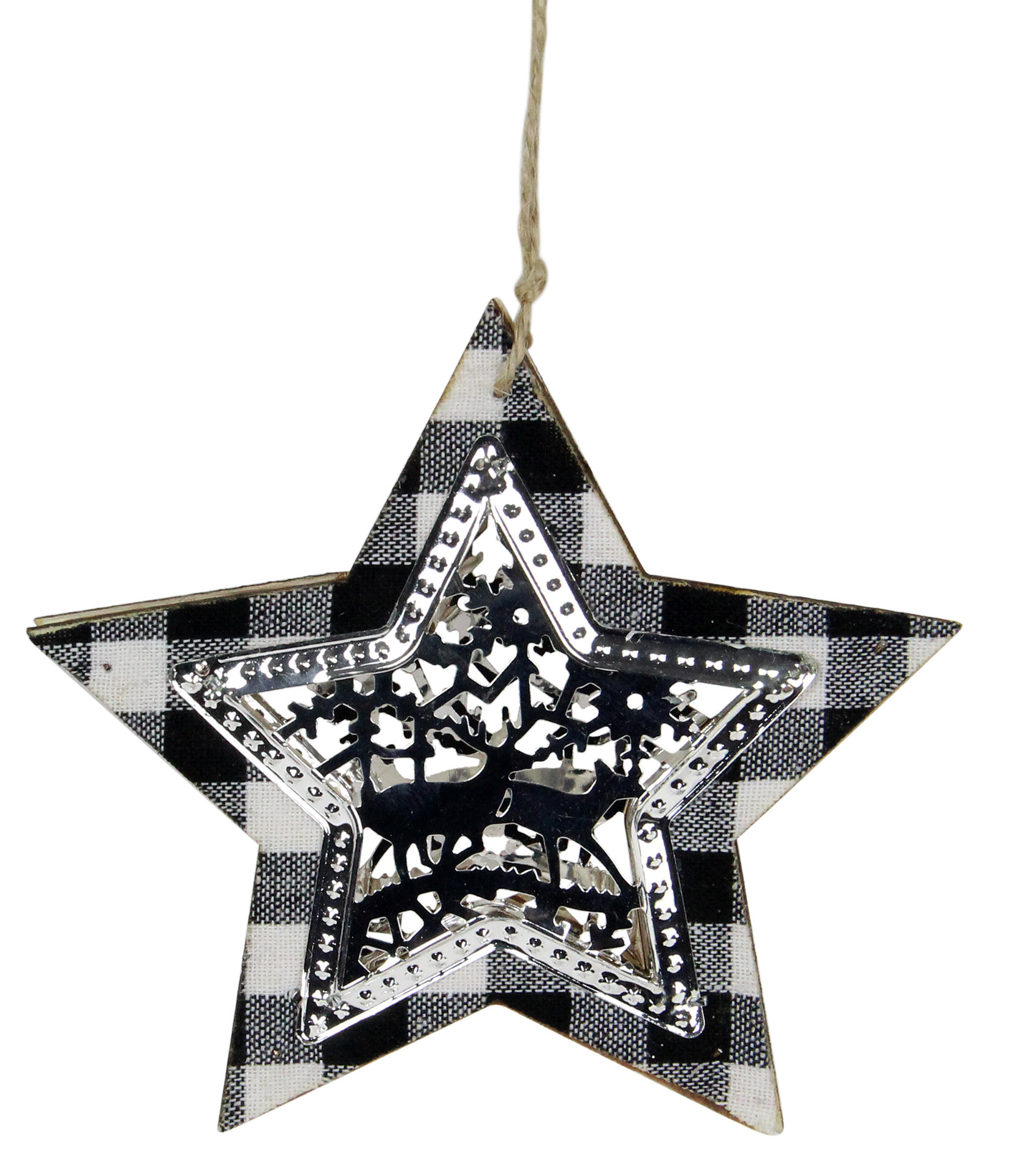 black and white christmas ornament sets