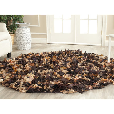 Godsey Shag Hand Woven Performance Solid Color Rug
