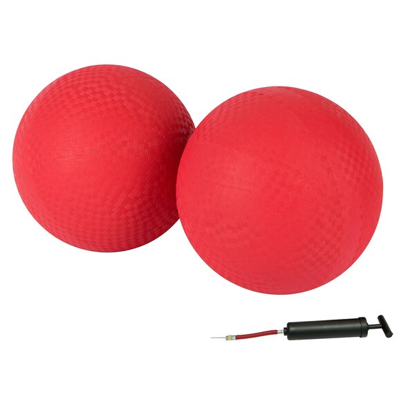 FREE Pump Included! GoSports Giant 16" Red Rubber Playground Ball 