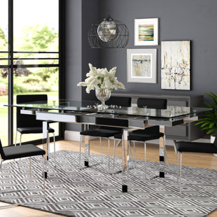 Extendable Gl Kitchen Dining Tables You Ll Love Wayfair Markland Everyday Dining Table