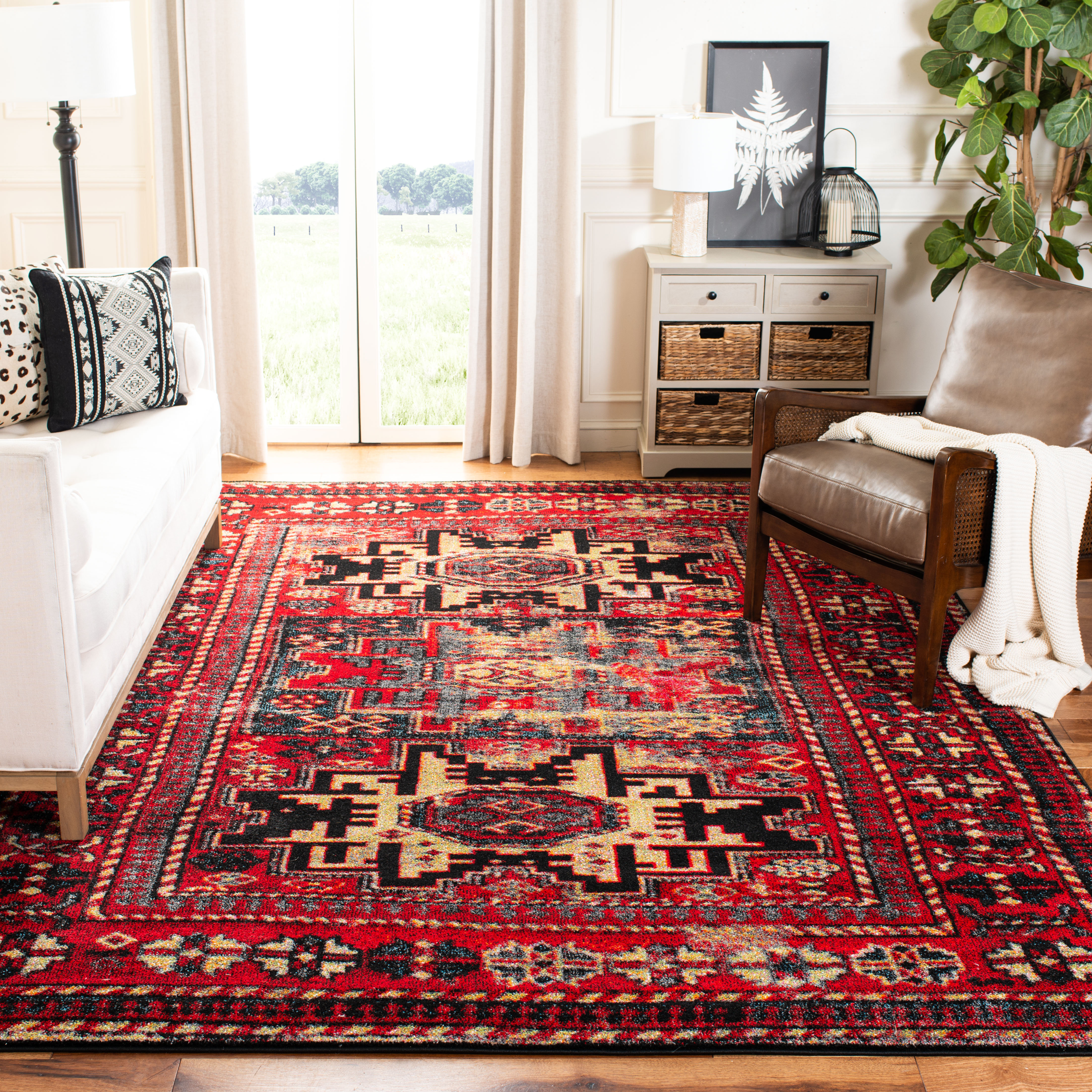 red area rugs 3x5