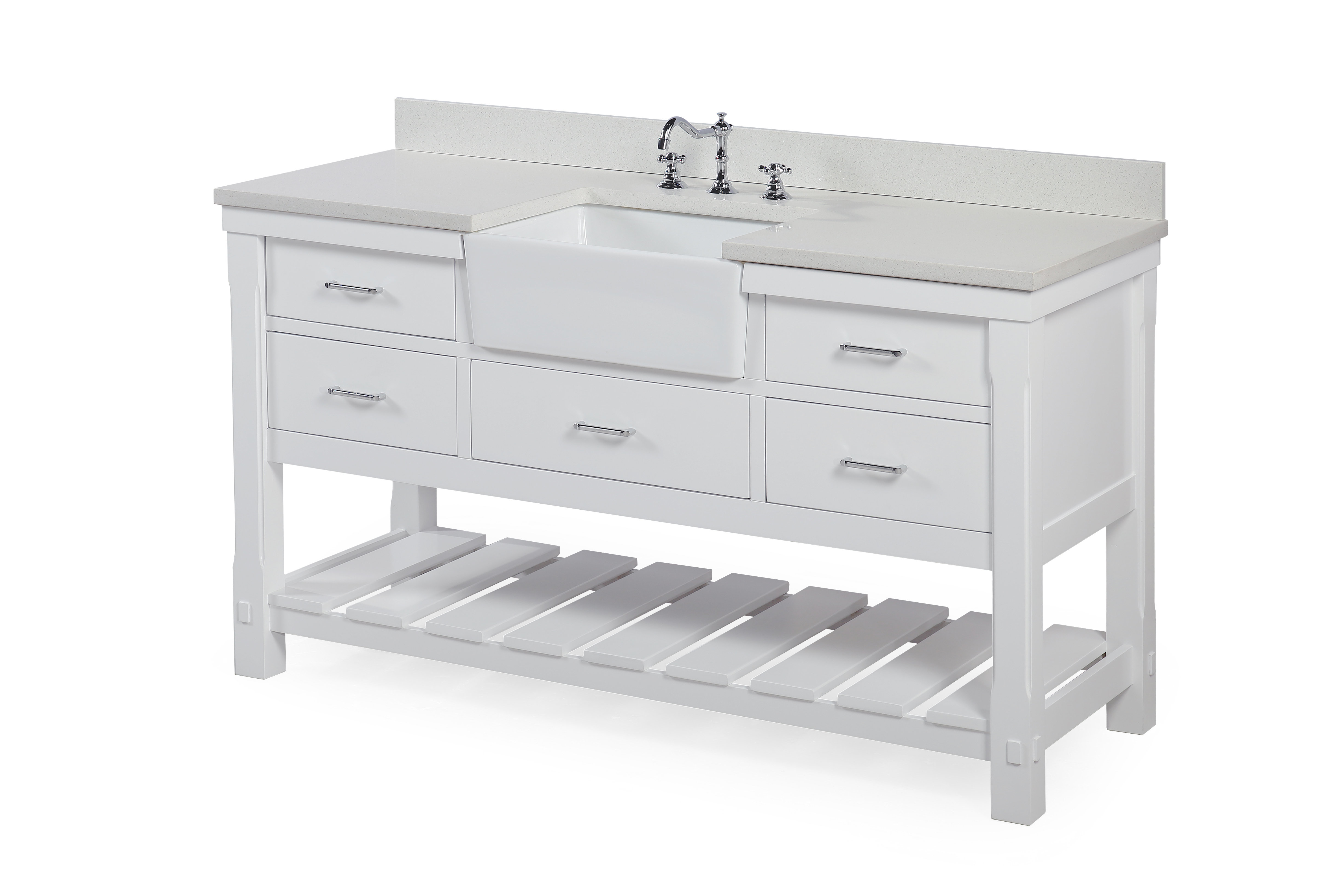 Kbc Charlotte 60 Single Bathroom Vanity Set Reviews Wayfair