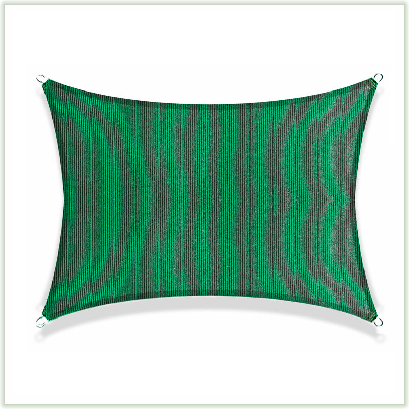 ColorTree 12' x 16' Rectangle Sun Shade Sail - Customizable, Durable & UV-Resistant Size: 10 ft. x 12 ft., Shade Color: Green