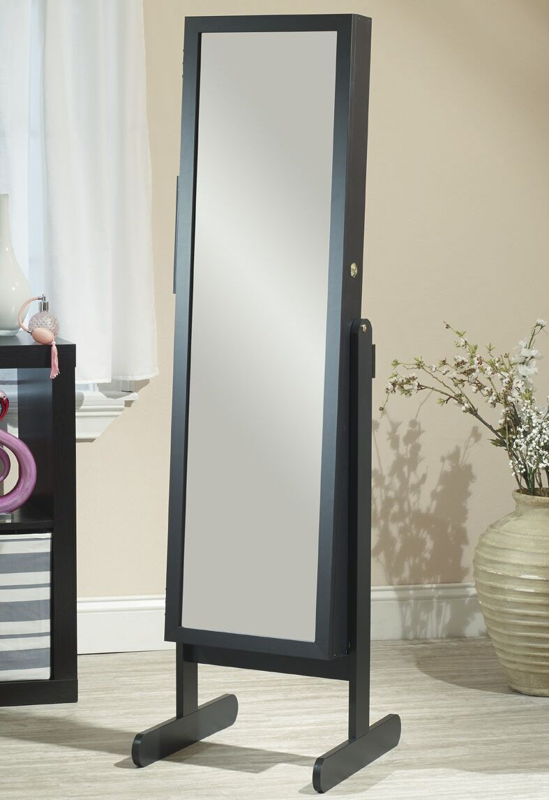 Three Posts Germaine Makeup Organizational Jewelry Armoire With Three Posts Germaine Makeup Organizational Jewelry Armoire With Mirror Reviews Wayfair