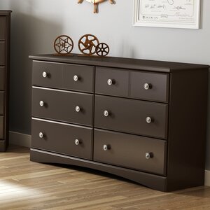 Morning Dew 6 Drawer Double Dresser