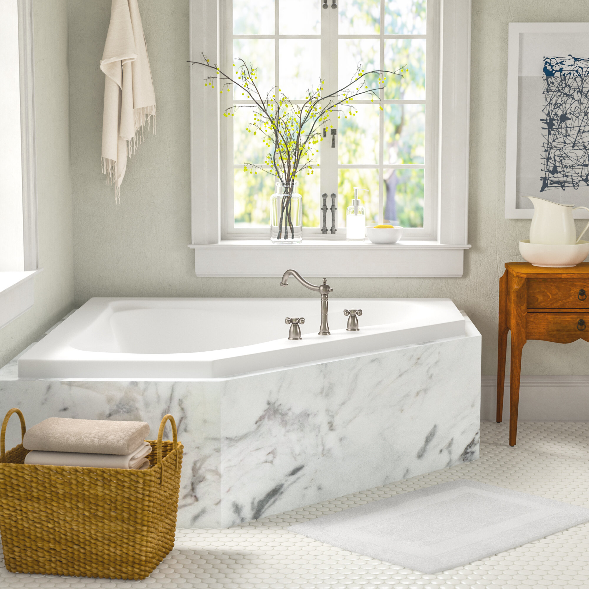 Jacuzzi Signature 60 X 60 Corner Bathtub Wayfair