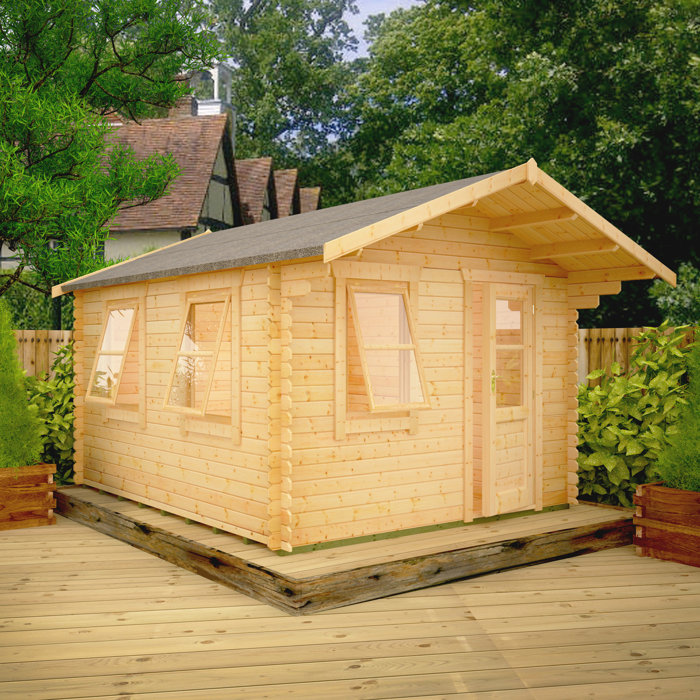 Tiger Sheds Caspian 10 X 12 Ft Tongue And Groove Log Cabin