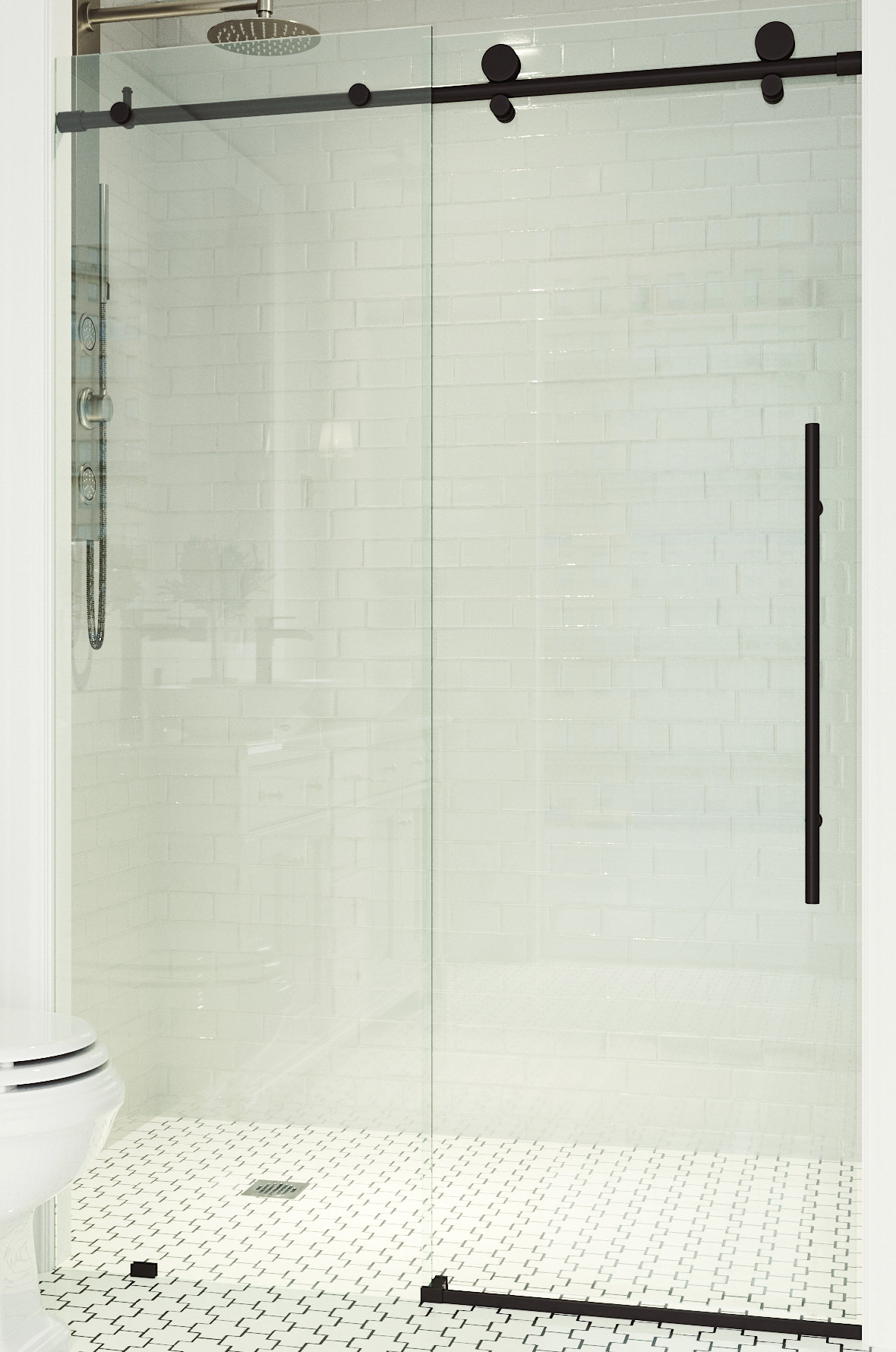 vm international gazebo on Vigo Elan E Class 48 W X 76 H Single Sliding Frameless Shower Door With Rollerdisk Technology Reviews Wayfair