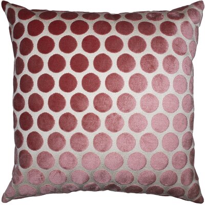 Vagabond Square Pillow Cover & Insert Square Feathers Color: Pink, Size: 24