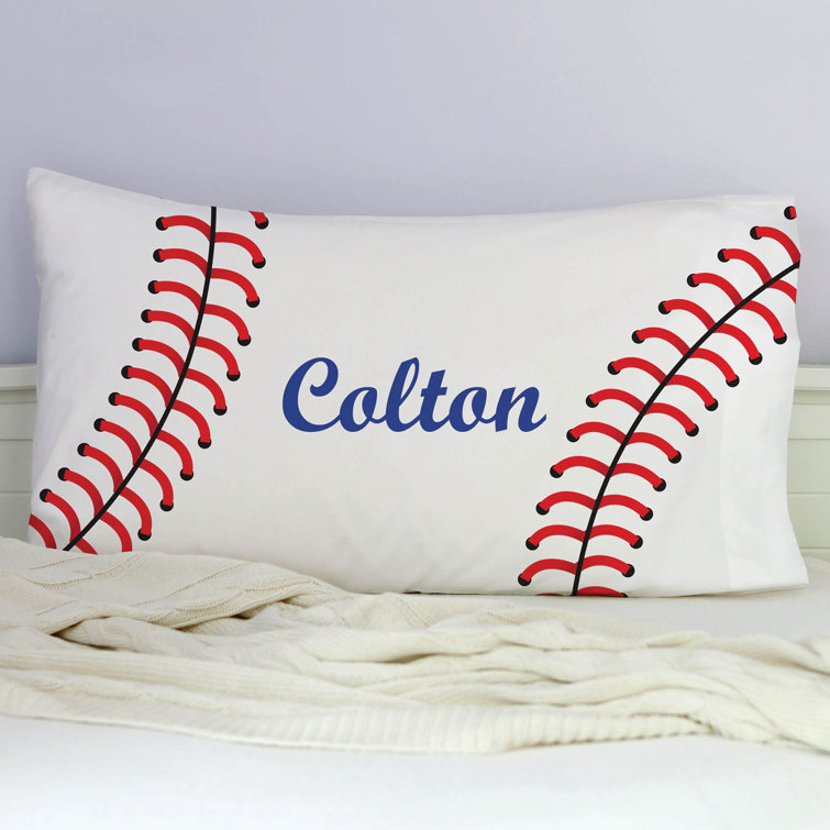 personalized baseball pillow