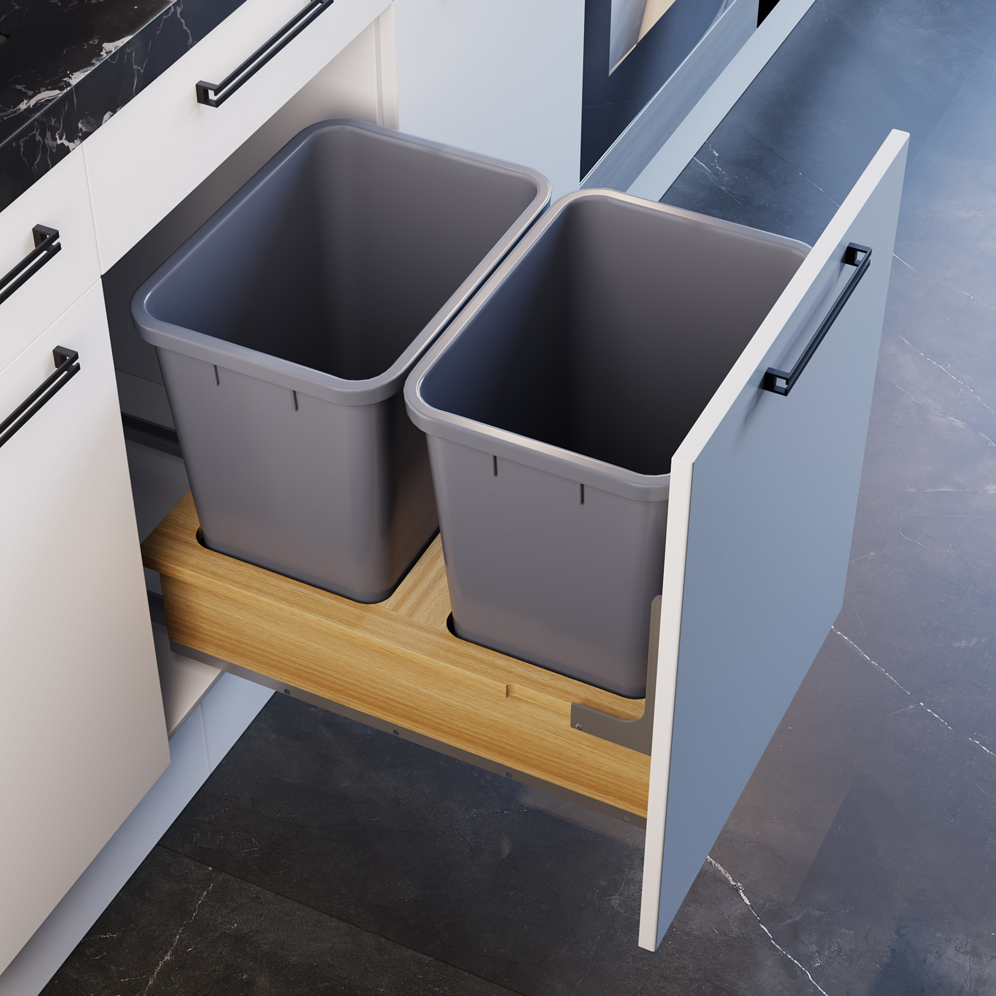 Dowell Pullout Double Trash Can Wayfair