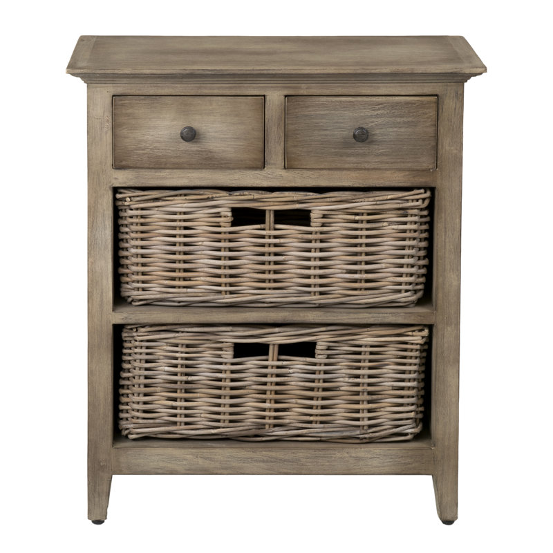 Loon Peak Dinuba 2 Drawer And 2 Basket Chest Reviews Wayfair