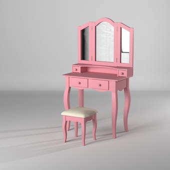 Kidkraft Princess Vanity Set With Mirror Reviews Wayfair Get the best deals on pink vanity blazer and save up to 70% off at poshmark now! kidkraft princess vanity set with