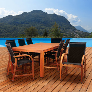 Go to store & view more images Hillsford 9 Piece Dining Set by Beachcrest Home