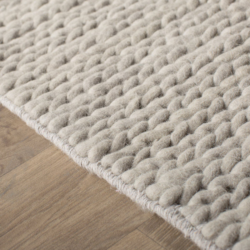 Arviso Hand Woven Wool White Area Rug Allmodern Arviso Hand Woven Wool White Area Rug