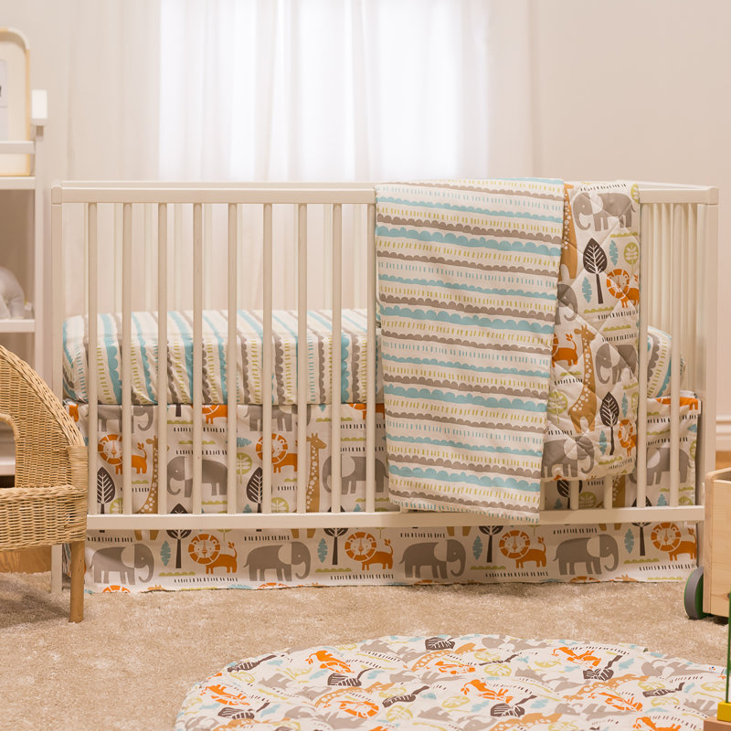 orange crib bedding sets