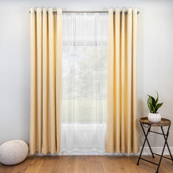 Ebern Designs Lacie Mae Extra Wide Blackout Thermal Grommet Panel Pair Wayfair