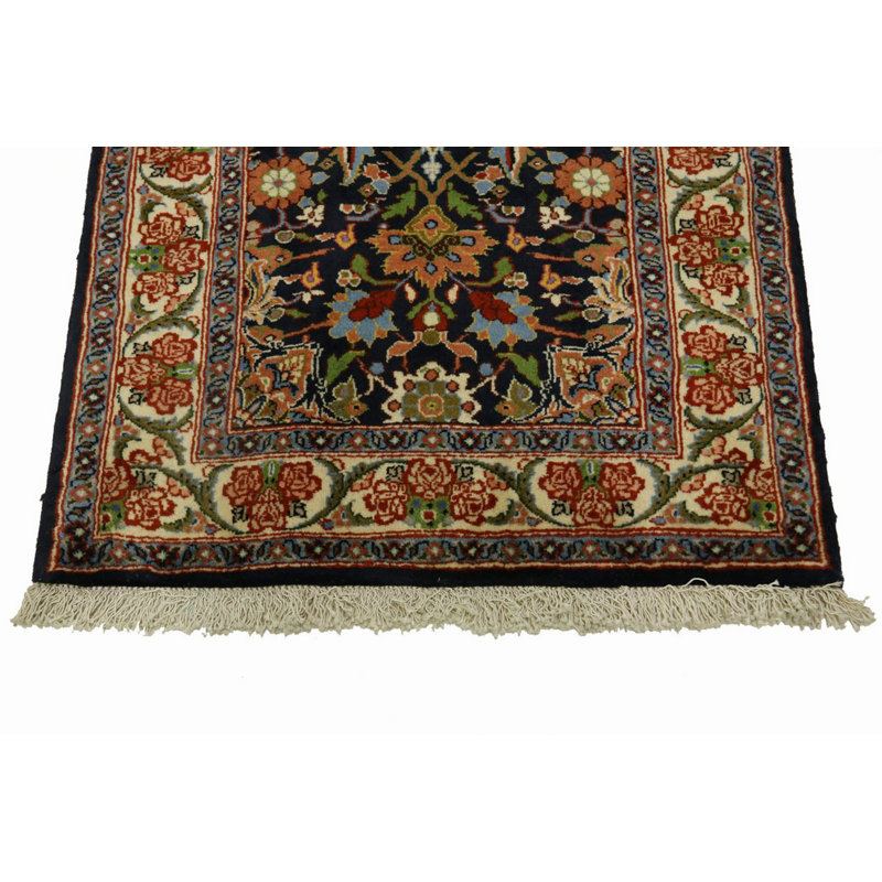 Astoria Grand Edmont Oriental Hand Knotted Wool Red Black Area Rug Wayfair
