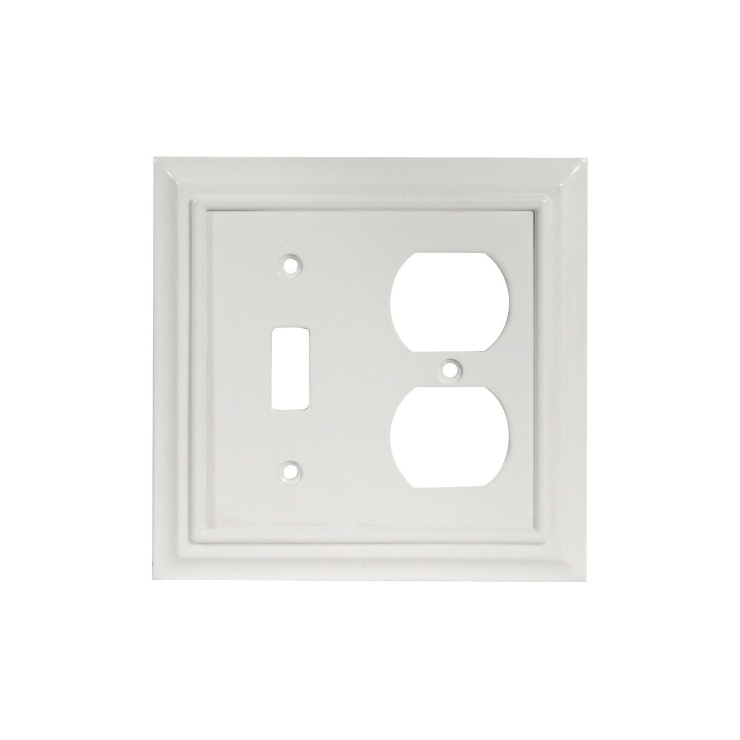 CKP Classic 3Gang Toggle Light Switch / Duplex Outlet Combination Wall
