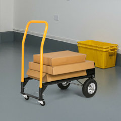 176 Lb Capacity Folding Hand Truck Cart Dolly Push Pull Box Moving Lightweight 