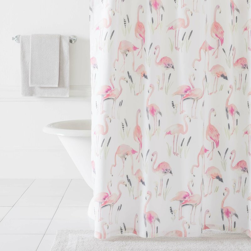 flamingo shower curtain target