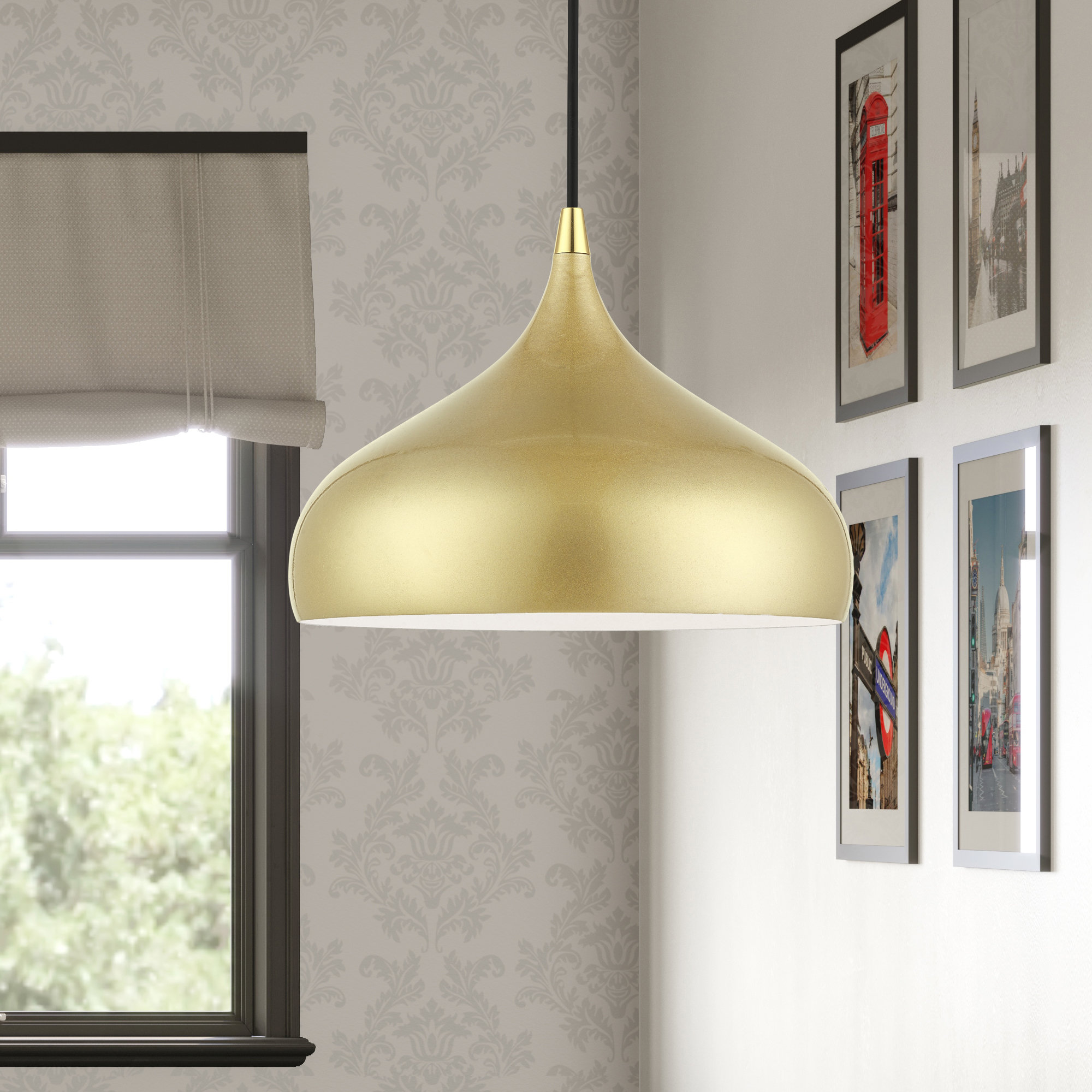 wayfair gold pendant lights