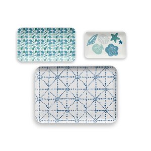 Burwood 3 Piece Melamine Tray Set