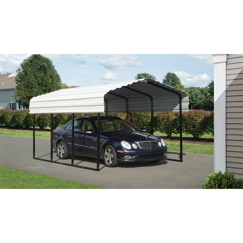 Arrow Steel Carport 10 Ft X 15 Ft Canopy Reviews Wayfair