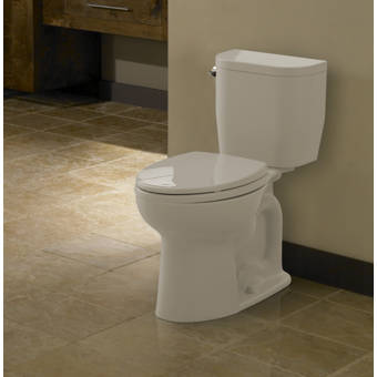 Toto Entrada Dual Flush Round Two Piece Toilet Seat Not Included Reviews Wayfair