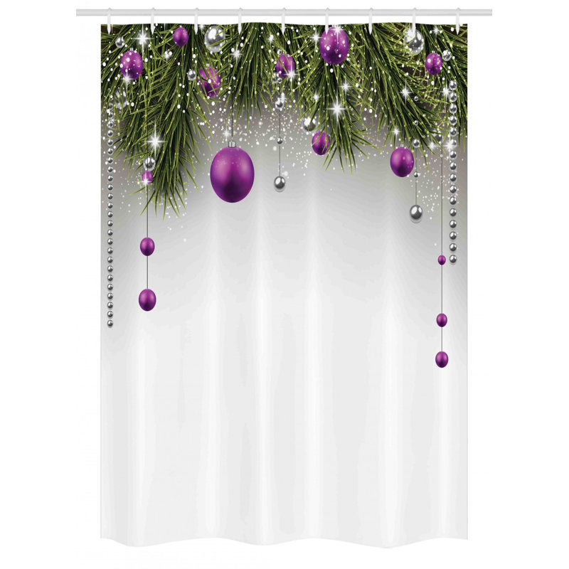 East Urban Home Christmas Stall Shower Curtain Single Hooks Wayfair