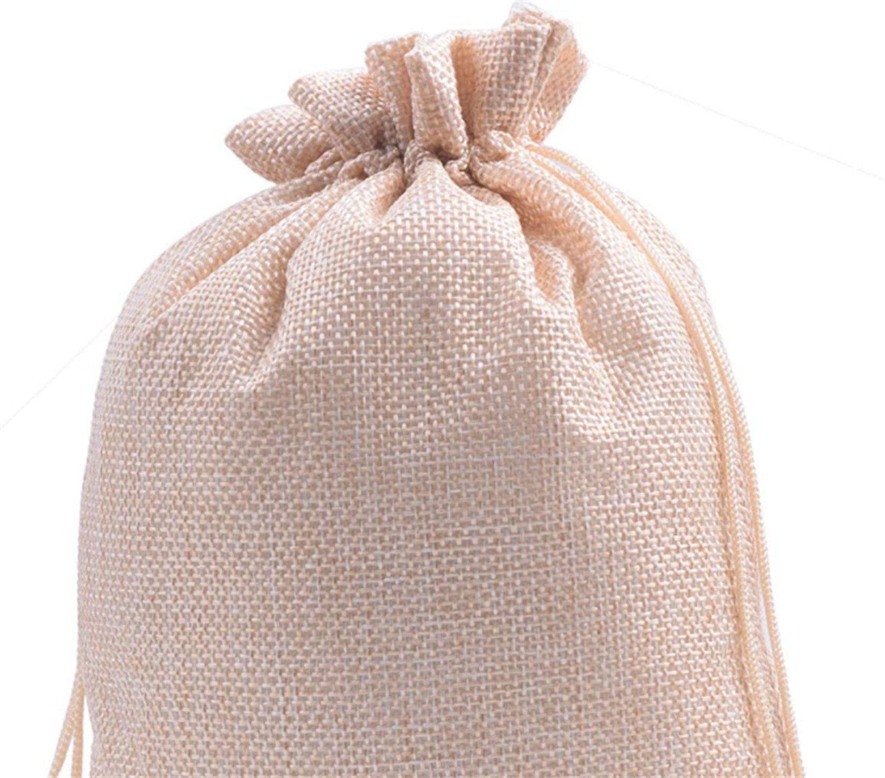 10Pcs Jewelry Pouches Gift Bags Reusable Drawstring Cotton Bag Set Wedding Favor 